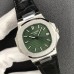 Nautilus 5711 40mm Green Dial Black Leather Strap 3KF A324SC