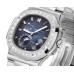 Nautilus 5724 40mm Diamond Bezel Blue Dial SS Bracelet GRF A240SC