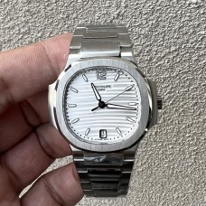 Nautilus 7118 35.2mm Ladies White Dial SS Bracelet 3KF A324SC