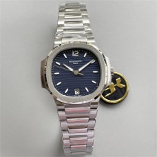 Nautilus 7118 35.2mm Ladies Blue Dial SS Bracelet 3KF A324SC