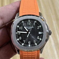 Aquanaut 5167 40mm Black Dial Orange Rubber Strap 3KF A330SC