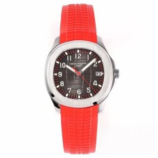 Aquanaut 5167 40mm Black Dial Red Hand Red Rubber Strap ZF A324SC