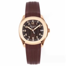 Aquanaut 5167 40mm RG Brown Dial Brown Rubber Strap ZF A324SC