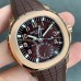 Aquanaut 5164 40mm RG Brown Dial Brown Rubber Strap GRF A324SC