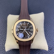 Aquanaut 5164 40mm RG Brown Dial Brown Rubber Strap ZF A324SC