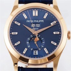 Complications Annual Calendar 38mm 5396 RG Blue Dial Diamond Marker Blue Leather Strap PPF A324SC