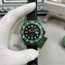 DIW Submariner 40mm Green Bezel Black Dial Black Nylon Strap VSF VS3135