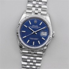 DateJust 36mm Fluted Bezel Blue Dial Jubilee Bracelet VSF VS3235