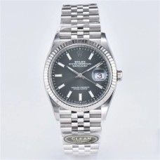 DateJust 36mm Fluted Bezel Green Dial Jubilee Bracelet Clean Factory CF VR3235