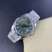 DateJust 36mm Fluted Bezel Green Palm Dial Diamond Marker Jubilee Bracelet VSF VS3235