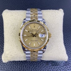 DateJust 36mm Fluted Bezel Gold Motif Dial YG/SS Jubilee Bracelet VSF VS3235