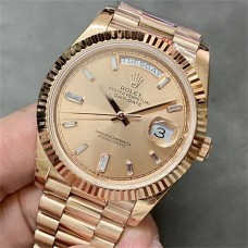 DayDate 40MM RG RG Dial Diamond Marker RG President Bracelet GMF A2836 Tungsten