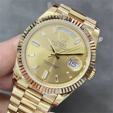 DayDate 40MM YG YG Dial Diamond Marker YG President Bracelet GMF A2836 Tungsten