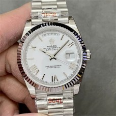DayDate 40MM White Dial Roma Marker President Bracelet GMF A3255