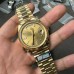 QF Gain Weight A2836 DayDate 40MM YG YG Dial Diamond Marker President Bracelet