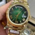 QF Gain Weight A2836 DayDate 40MM Gradual Green Dial President Bracelet