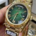 QF Gain Weight A2836 DayDate 40MM Gradual Green Dial President Bracelet