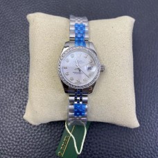 DateJust 28mm Ladies Diamond Bezel MOP Dial Diamond Marker Jubilee Bracelet WF A2236
