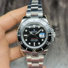 Sea Dweller 43mm 126600 Single Red Black Dial SS Bracelet VSF VS3235