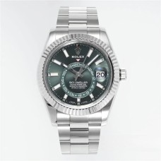 Skydweller 42mm 326934 Green Dial Oyster Bracelet ZF A2824