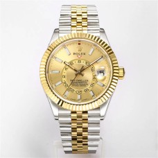 Skydweller 42mm 326934 YG/SS YG Dial YG/SS Jubilee Bracelet JNF A23J