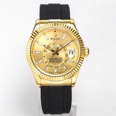 Skydweller 42mm 326934 YG YG Dial Oysterflex Strap JWF A23J