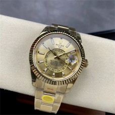 Skydweller 42mm 326934 YG YG Dial YG Oyster Bracelet JWF A23J