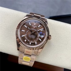 Skydweller 42mm 326934 RG Brown Dial RG Oyster Bracelet JWF A23J