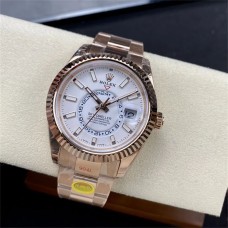 Skydweller 42mm 326934 RG White Dial RG Oyster Bracelet JWF A23J