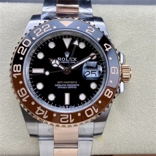 GMT-Master II 126711 CHNR Root Beer 904L Black/Brown Ceramic Bezel RG/SS Oyster Bracelet C+F DD3285