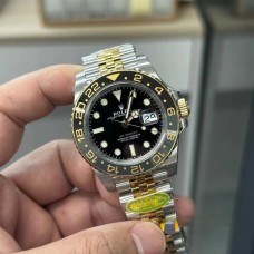 GMT-Master II YG 126718GRNR 904L Black/Grey Ceramic Bezel YG Jubilee Bracelet Clean Factory CF VR3186