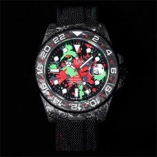 VSF VR3186 DIW GMT-Master II Carbon Bezel Motley Dial Black Nylon Strap