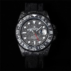 VSF VR3186 DIW GMT-Master II Carbon White Bezel Black Dial Black Nylon Strap
