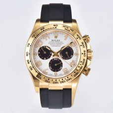 Daytona 116518 YG White Dial Arabic Numerals Marker Oysterflex Strap Clean Factory CF SA4130