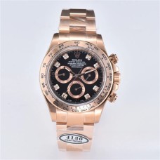 Daytona 116505 RG Black Dial Diamond Marker RG Bracelet Clean Factory CF SA4130