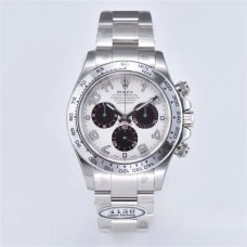 Daytona 116509 White Dial Arabic Numerals Marker SS Bracelet Clean Factory CF SA4130