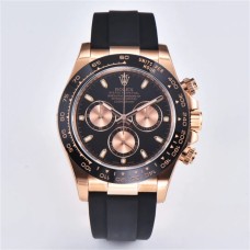 Daytona 116515 RG Ceramic Bezel Black Dial Oysterflex Strap Clean Factory CF SA4130