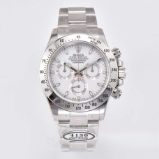 Daytona 116520 White Dial SS Bracelet Clean Factory CF SA4130