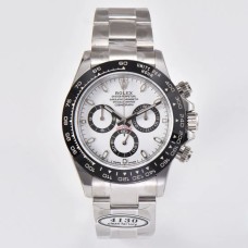 Daytona 116500LN Ceramic Bezel White Dial Panda SS Bracelet Clean Factory CF SA4130