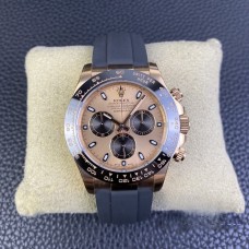 Daytona 116515LN RG Ceramic Bezel Pink Dial Oysterflex Strap Clean Factory CF SA4130