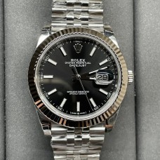 DateJust 41mm 126334 Fluted Bezel Black Dial Jubilee Bracelet VSF VS3235