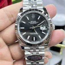 DateJust 41mm 126334 Fluted Bezel Black Dial Jubilee Bracelet Clean Factory CF VR3235