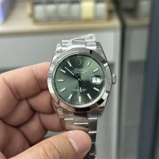 DateJust 41mm 126300 Smooth Bezel Mint Green Dial Oyster Bracelet VSF VS3235