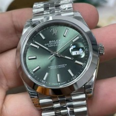 DateJust 41mm 126300 Smooth Bezel Mint Green Dial Jubilee Bracelet VSF  VS3235