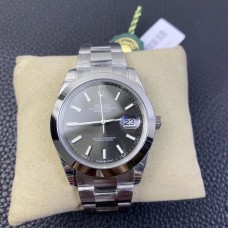 DateJust 41mm 126300 Smooth Bezel Grey Dial Oyster Bracelet  VSF VS3235