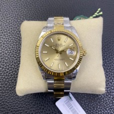  DateJust 41mm Fluted Bezel YG Dial YG/SS Oyster Bracelet VSF VS3235