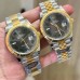 DateJust 41mm Wimbledon Fluted Bezel Grey Dial Green Roma Marker YG/SS Jubilee Bracelet Clean Factory CF VR3235