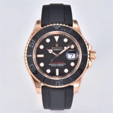 Yacht-Master 40mm 116655 RG Ceramic Black Dial Oysterflex Strap Clean Factory CF VR3235