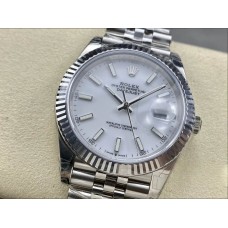 DateJust 41mm 126334 Fluted Bezel White Dial Jubilee Bracelet VSF VS3235