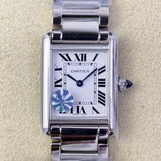 Tank Must 29.5x22mm White Dial SS Bracelet AF Swiss Quartz